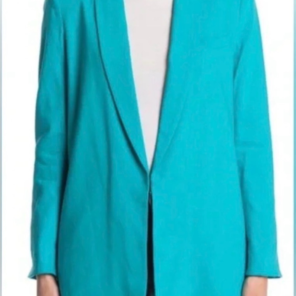 Alice + Olivia Turquoise Oversized Blazer